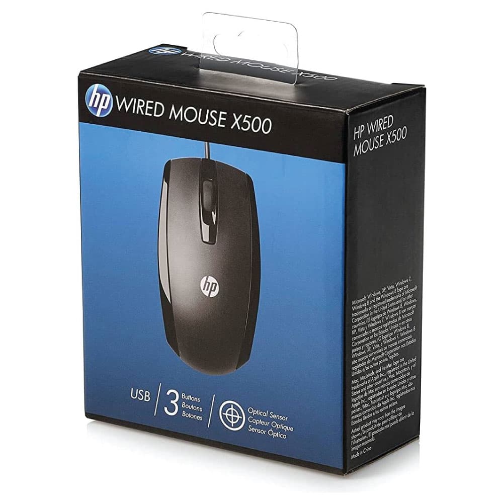 original HP X500 Wired Optical Mouse Price in Kenya