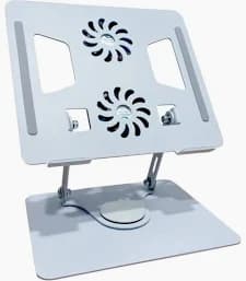original Laptop Stand 360° Adjustable Cooling Stand with Dual Fans Foldable Aluminum Price in Kenya